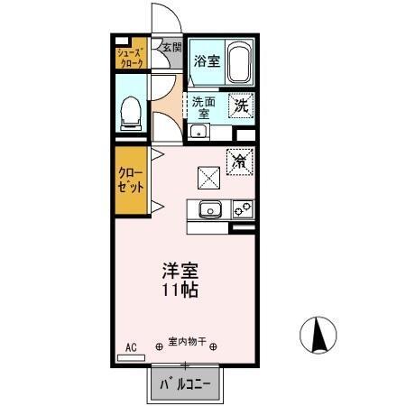 幸ー歩1024　Ａ/Ｂ/Ｃ（B107） 間取り図画像