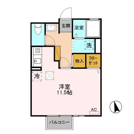 クレアール（105） 間取り図画像