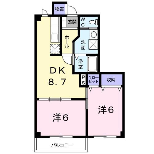 フィオーレ　Ａ（102） 間取り図画像