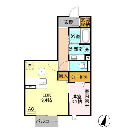 ブライト・フルール（105） 間取り図画像