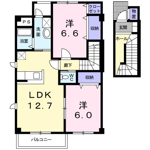 フォーブルＹ−Ⅱ（203） 間取り図画像