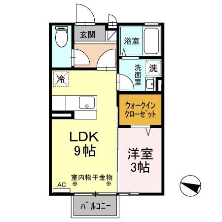 プレジール（205） 間取り図画像