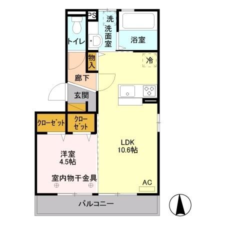 クラレンス（201） 間取り図画像