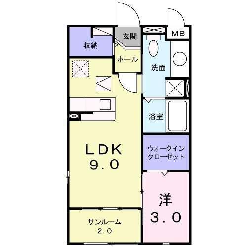 メゾンリバーサイドＡ（106） 間取り図画像