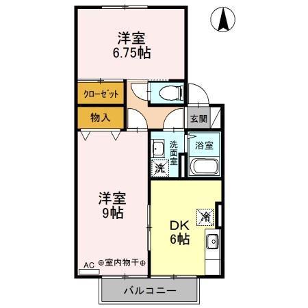 サンロードＫ　Ｃ（202） 間取り図画像