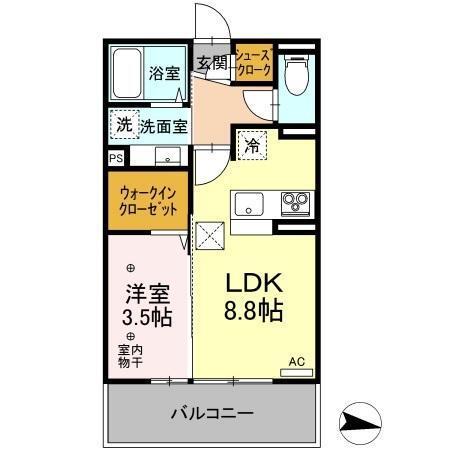 サンセール若里（103） 間取り図画像