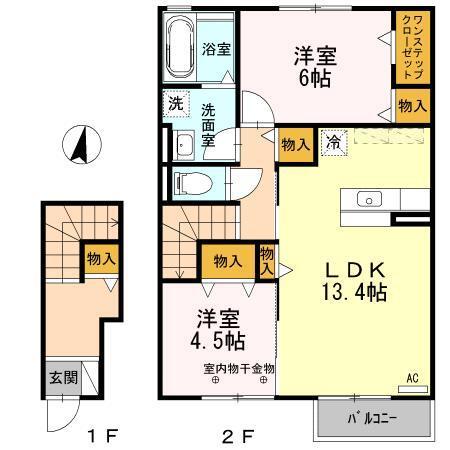 セジュールＳＨＯＷＭＥＩ（203） 間取り図画像