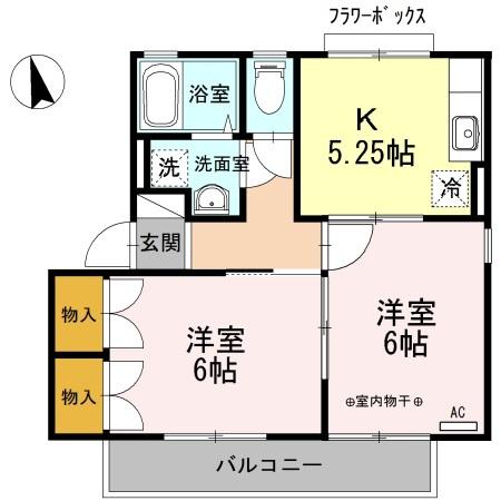 メゾンパーク東和田　Ａ（A201） 間取り図画像
