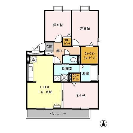ピースフル ｍｅ（201） 間取り図画像