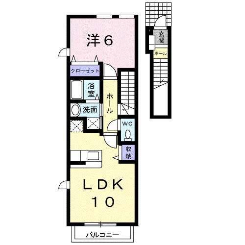 メゾンリヴェール（203） 間取り図画像