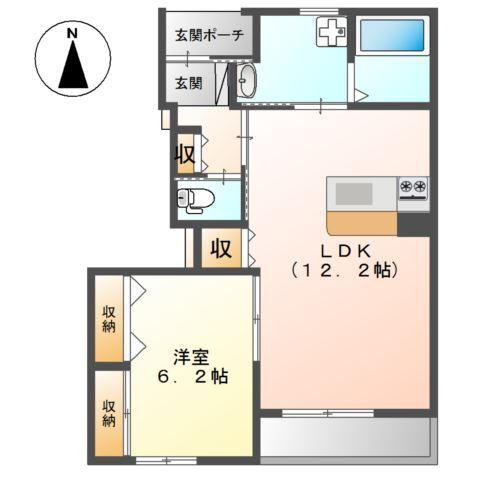 リヴィエール弐番館 間取り図画像