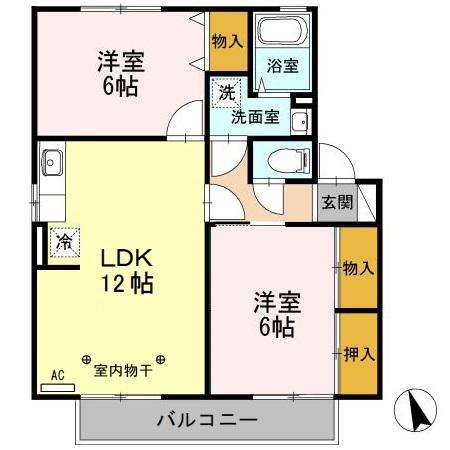 セジュールしんきょう　Ａ（202） 間取り図画像