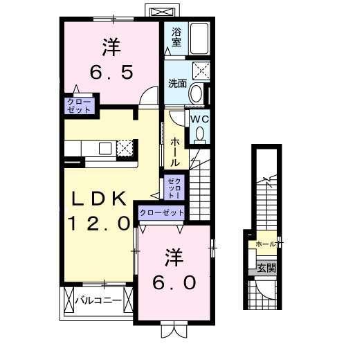 ブライト・ヒルサイド　Ⅱ（203） 間取り図画像