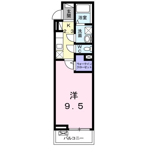 マスカレードⅡ（201） 間取り図画像