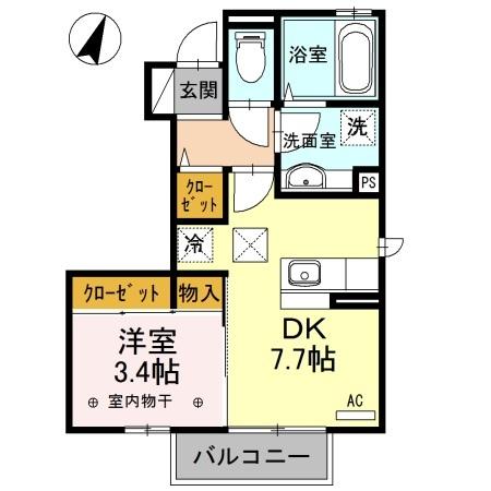 テトラ（101） 間取り図画像
