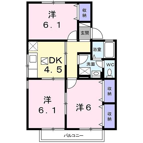ヴィラ・ヒロタＡ（102） 間取り図画像