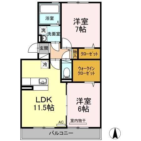 パークサイド（101） 間取り図画像