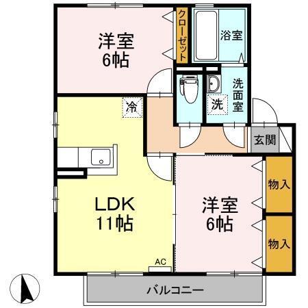 リビングタウン 二番館（B202） 間取り図画像