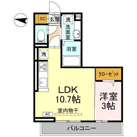 Riviere Claire（リヴィエル・クレール）（305） 間取り図画像