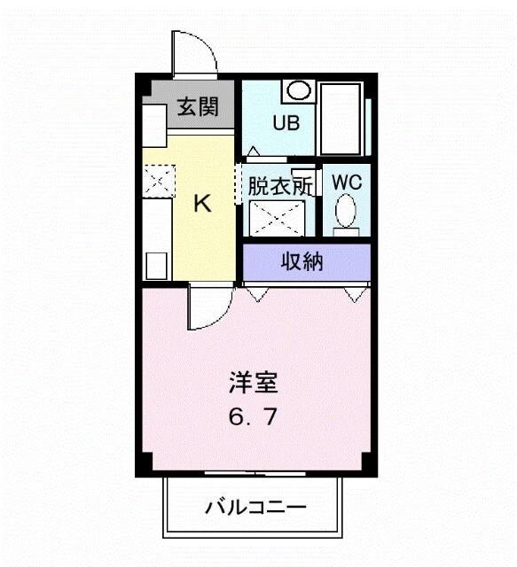 コーポラスさつき（202） 間取り図画像