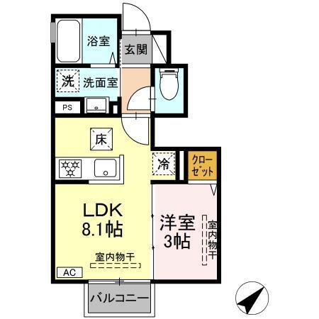 グランディス（106） 間取り図画像