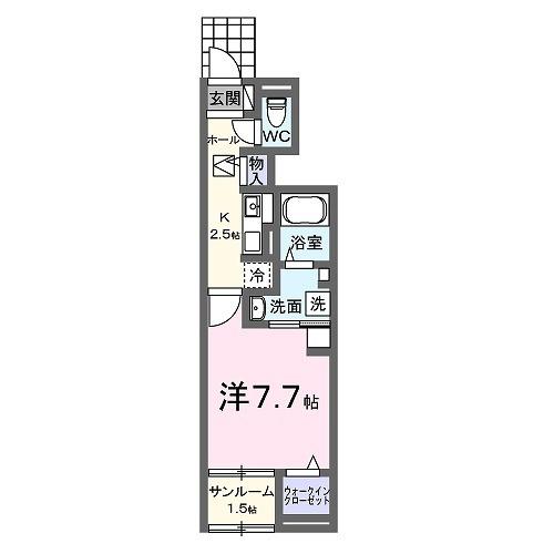 フローラル　Ａ（101） 間取り図画像