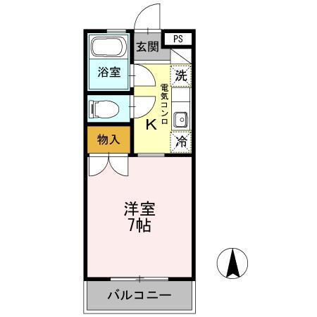 ＥＬＲＶＥＲ(エルヴェ)（205） 間取り図画像