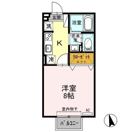 メゾン･ド･シャルマン（203） 間取り図画像