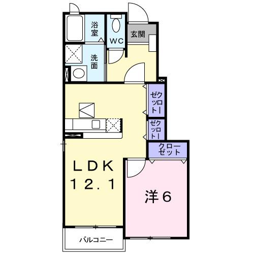 カーサエレガンテ　Ｃ（103） 間取り図画像