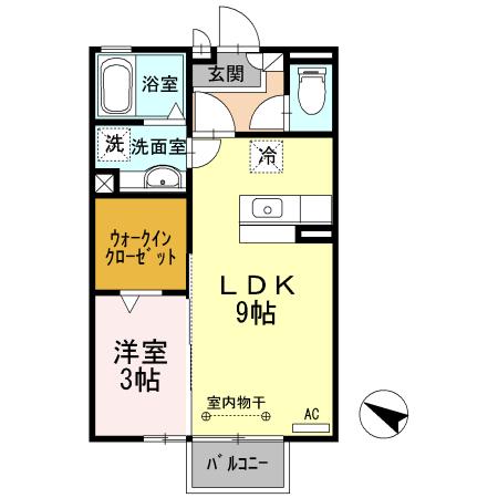 ラヴリィ･パートナー　Ａ/Ｂ（A202） 間取り図画像