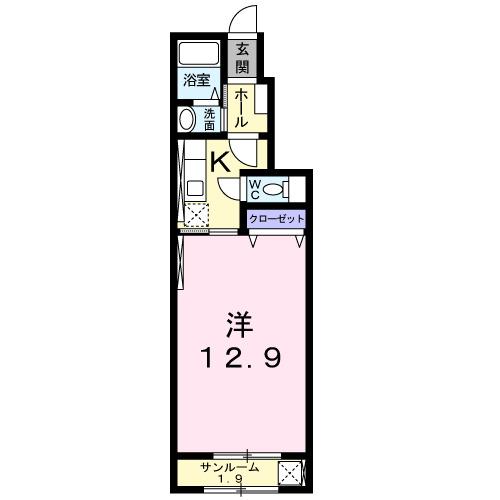 サンリットハウスグランデ　Ｂ（103） 間取り図画像