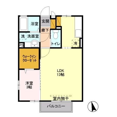 セレーノＡ（203） 間取り図画像