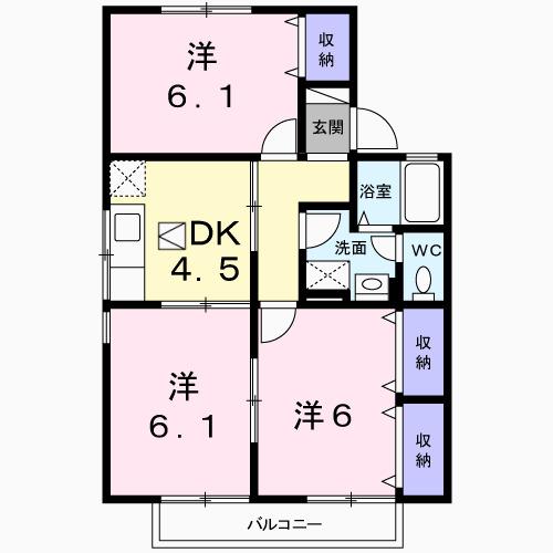 ヴィラ・ヒロタＡ（102） 間取り図画像