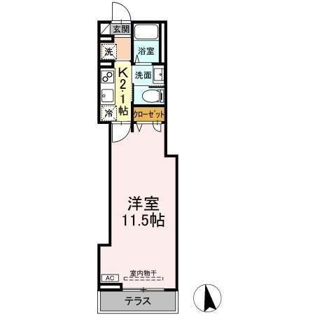 スピアナート北石堂（102） 間取り図画像