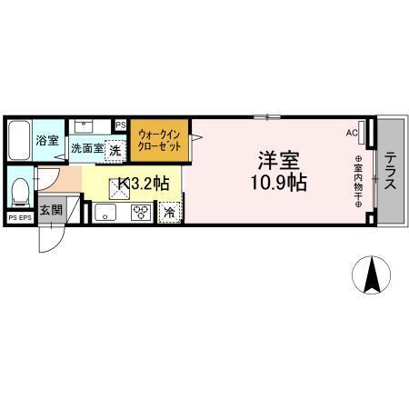トリシア中越（102） 間取り図画像