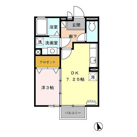 Ｇｒｅｅｎ Ｖｅｉｌ（101） 間取り図画像