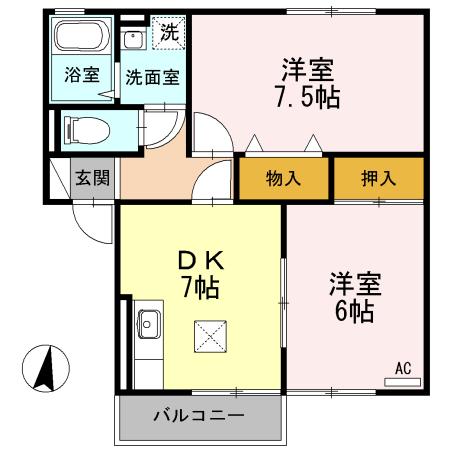 トミユウ･ボラタ　Ａ/Ｂ（B201） 間取り図画像