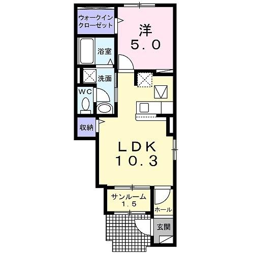 ルミエール　Ｃ（105） 間取り図画像