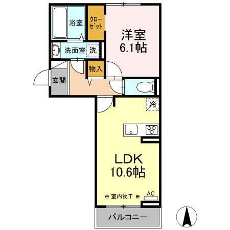 Ｆｌｏｒａｃｉｏｎ（フロラシオン）（201） 間取り図画像