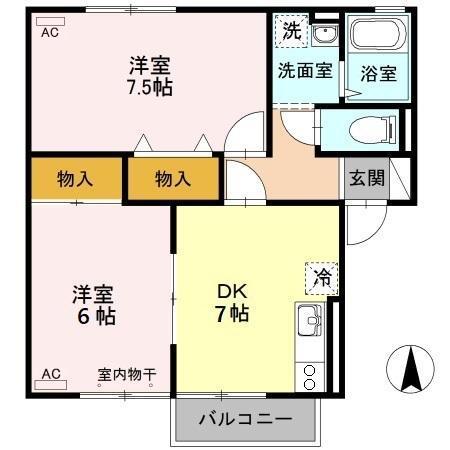 アネシス寿　Ｂ（105） 間取り図画像