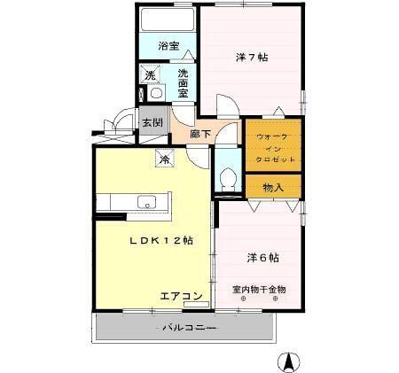 パークタウン三本柳（301） 間取り図画像