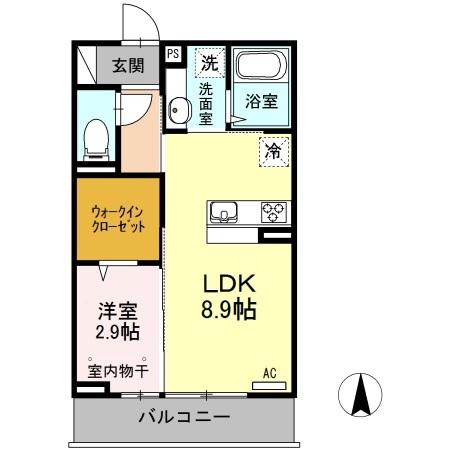 コンフォート征矢野（206） 間取り図画像