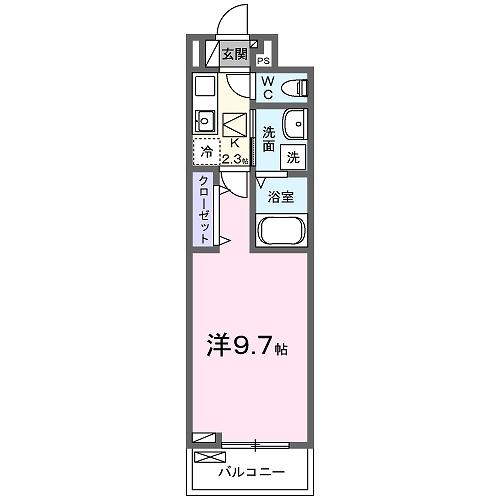 ゼフィールⅡ（104） 間取り図画像