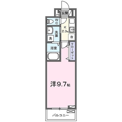 ゼフィールⅡ（303） 間取り図画像