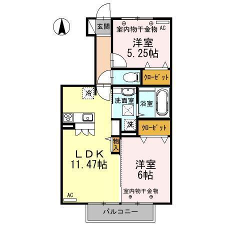 ラ・メーラ（103） 間取り図画像