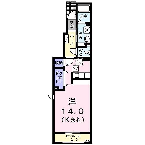 ヴィオーラ大門（105） 間取り図画像