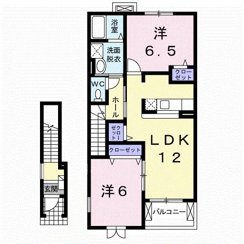 グランフィオーレ　Ａ（204） 間取り図画像
