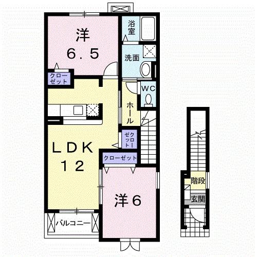 プリムローズ　Ｂ（203） 間取り図画像