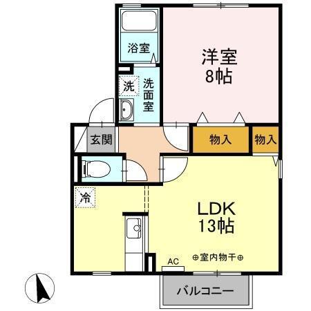セジュール･Ｆ（201） 間取り図画像