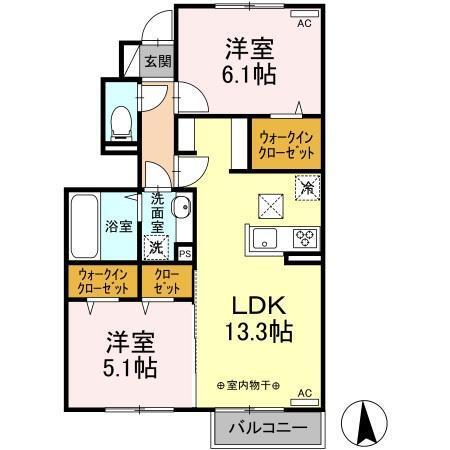 Raffinato（107） 間取り図画像